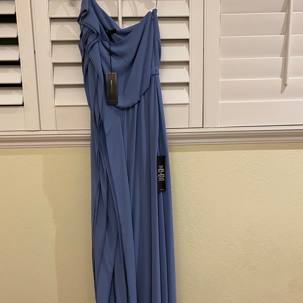 BCBG maxi one shoulder dress